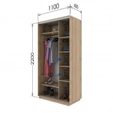 Шкаф купе 1100х600х2200 Гарант