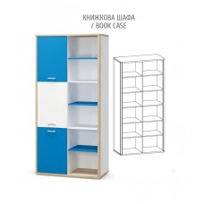 Книжный шкаф Лео Мебель Сервис ш*г*в(мм) 1010*484х2088