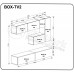 Гостиный набор BOX-TV2 MiroMark (BX-TV2-WB/BL) Гостиный набор BOX-TV2 MiroMark (BX-TV2-WB/BL)