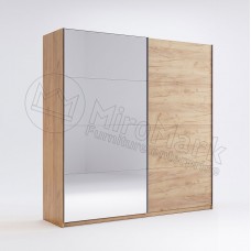 Шкаф-купе Асти 2.0м (Двери Дуб Крафт/Зеркало) MiroMark (AS-15-WB)