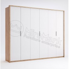 Шкаф Асти 6дв Без зеркал MiroMark (AS-26-WB)