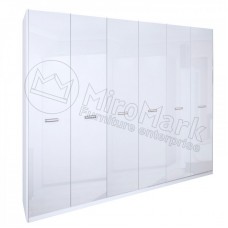 Шкаф Белла 6дв Без зеркал MiroMark (BL-26-WB/VN/BL)