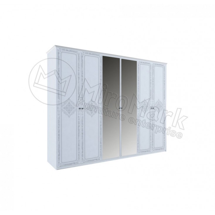 Шкаф Луиза 6дв MiroMark (LZ-16-WB) Шкаф Луиза 6дв MiroMark (LZ-16-WB)