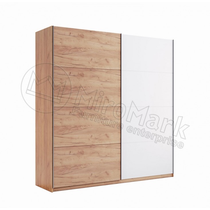 Шкаф-купе Ники 2.0м (Двери Дуб Крафт/Глянец Белый) MiroMark (NK-21-WB) Шкаф-купе Ники 2.0м (Двери Дуб Крафт/Глянец Белый) MiroMark (NK-21-WB)