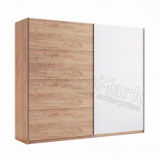 Шкаф-купе Ники 2.5м (Двери Дуб Крафт/Глянец Белый) MiroMark (NK-23-WB)