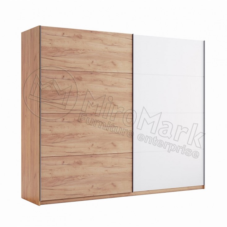 Шкаф-купе Ники 2.5м (Двери Дуб Крафт/Глянец Белый) MiroMark (NK-23-WB) Шкаф-купе Ники 2.5м (Двери Дуб Крафт/Глянец Белый) MiroMark (NK-23-WB)