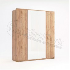 Шкаф Ники 4дв Без зеркал MiroMark (NK-25-WB)