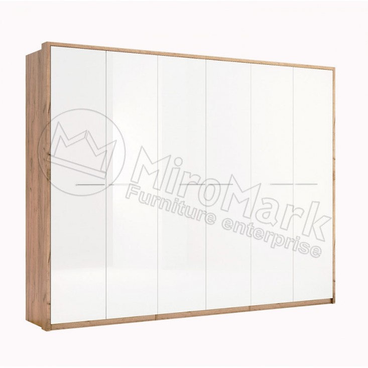 Шкаф Ники 6дв Без зеркал (Глянец) MiroMark (NK-26-WB) Шкаф Ники 6дв Без зеркал (Глянец) MiroMark (NK-26-WB)