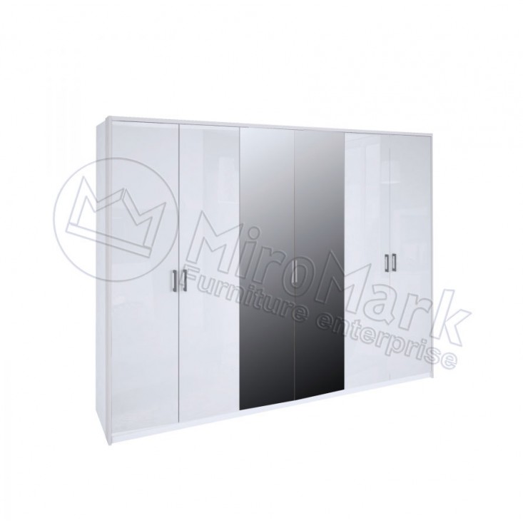 Шкаф Рома 6дв MiroMark (RM-16-WB)